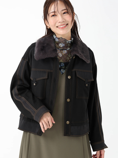 JUDY COLLECTION(ジュディコレクション) |デニムタフタ ジャケット ブルゾン