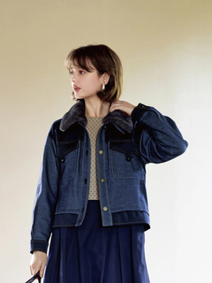 JUDY COLLECTION(ジュディコレクション) |デニムタフタ ジャケット ブルゾン
