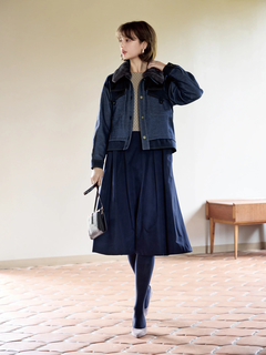 JUDY COLLECTION(ジュディコレクション) |デニムタフタ ジャケット ブルゾン