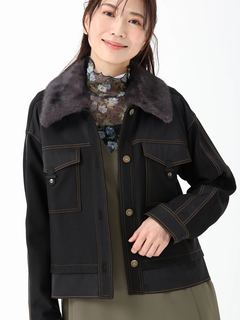 JUDY COLLECTION(ジュディコレクション) |デニムタフタ ジャケット ブルゾン