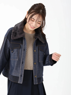 JUDY COLLECTION(ジュディコレクション) |デニムタフタ ジャケット ブルゾン