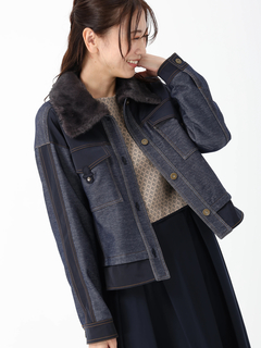 JUDY COLLECTION(ジュディコレクション) |デニムタフタ ジャケット ブルゾン