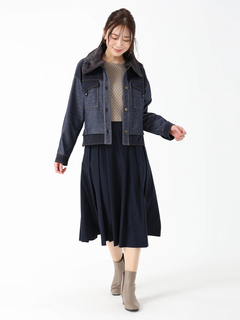 JUDY COLLECTION(ジュディコレクション) |デニムタフタ ジャケット ブルゾン