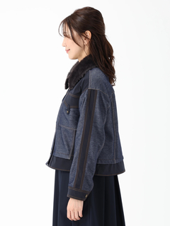 JUDY COLLECTION(ジュディコレクション) |デニムタフタ ジャケット ブルゾン
