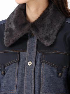 JUDY COLLECTION(ジュディコレクション) |デニムタフタ ジャケット ブルゾン