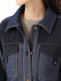 JUDY COLLECTION(ジュディコレクション) |デニムタフタ ジャケット ブルゾン