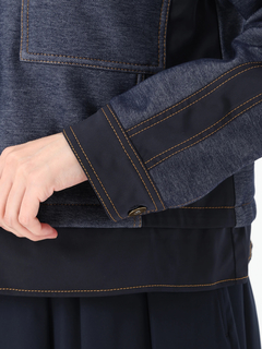 JUDY COLLECTION(ジュディコレクション) |デニムタフタ ジャケット ブルゾン