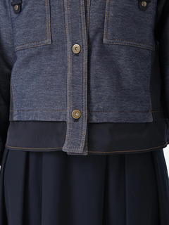 JUDY COLLECTION(ジュディコレクション) |デニムタフタ ジャケット ブルゾン