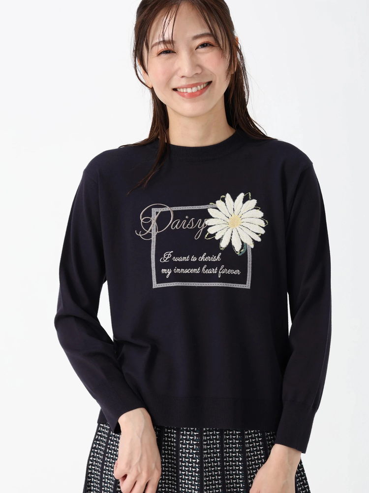 JUDY COLLECTION(ジュディコレクション) |インターシャジャカード ニット セーター