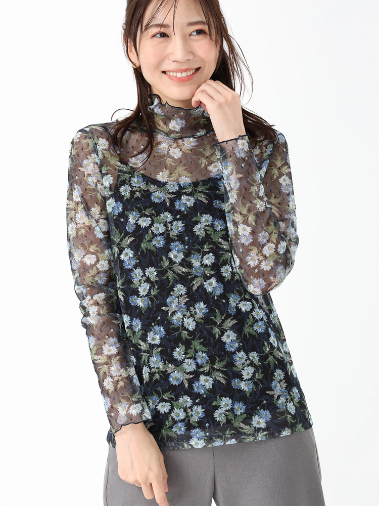 JUDY COLLECTION(ジュディコレクション) |【日本製】 デイジープリント チュール インナー