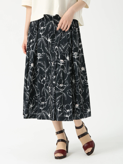 JUDY COLLECTION(ジュディコレクション) |【カタログ掲載】ステンドジオメ／ウィスパーフルールプリント スカート