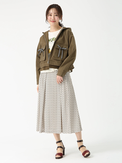 JUDY COLLECTION(ジュディコレクション) |【カタログ掲載】ステンドジオメ／ウィスパーフルールプリント スカート