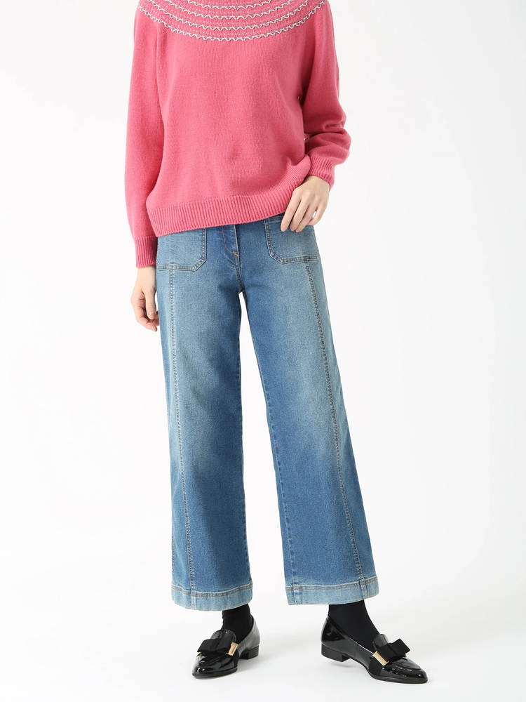 JUDY COLLECTION(ジュディコレクション) |ワイドタック デニム パンツ