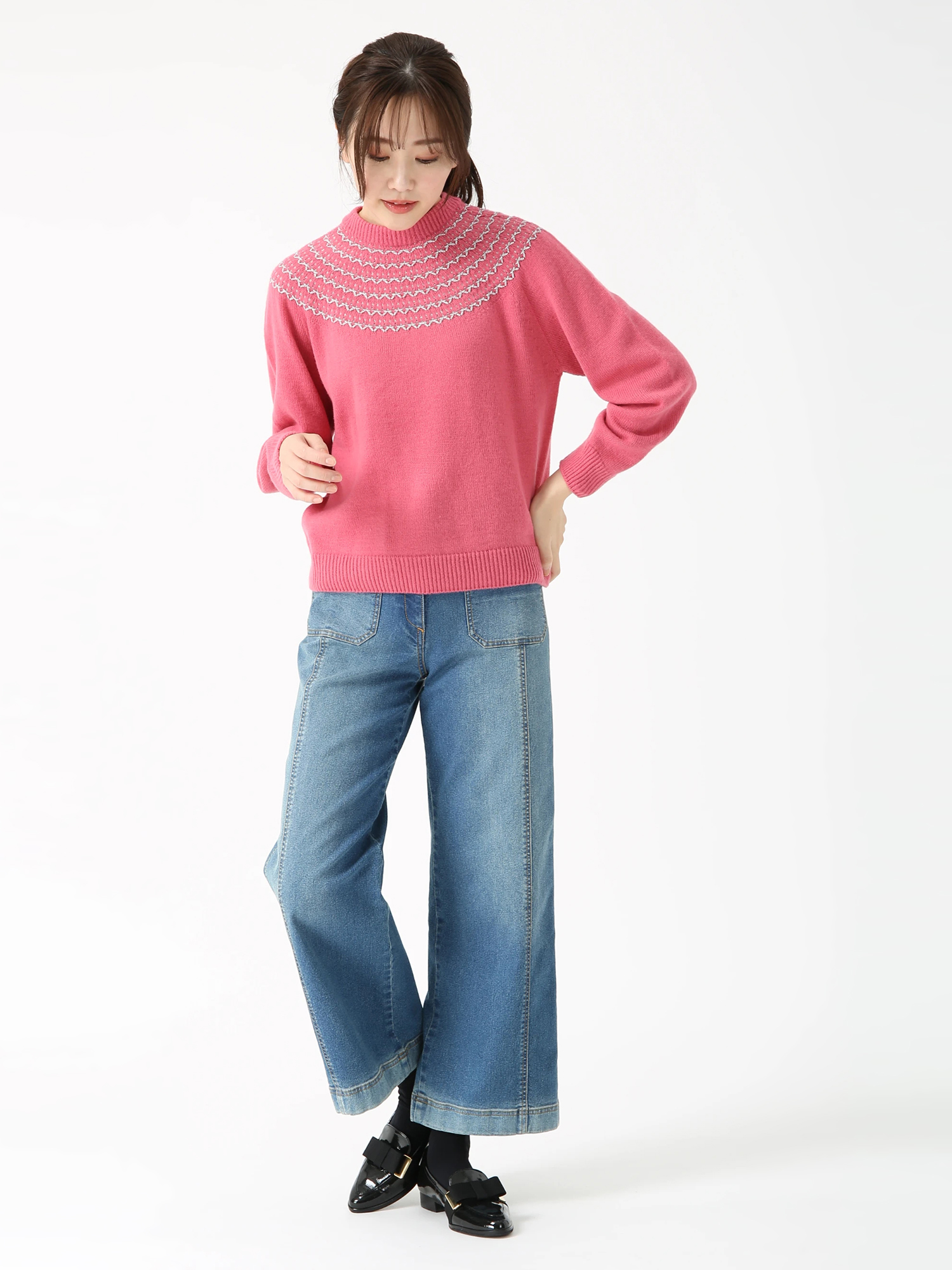 ワイドタック デニム パンツ ｜ JUDY COLLECTION（ジュディ