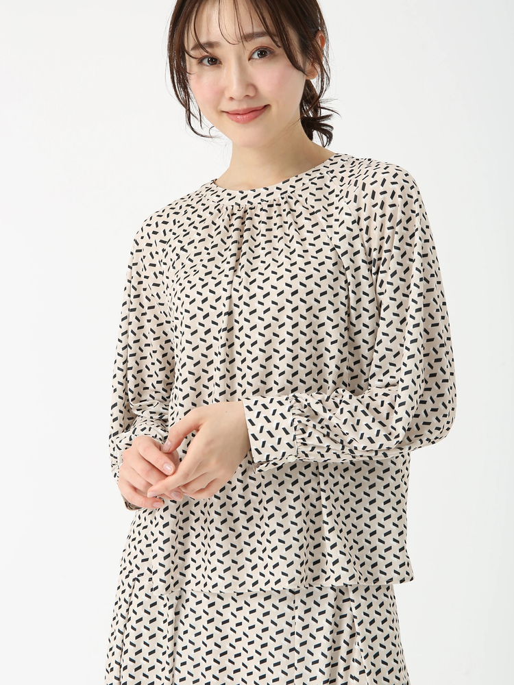 JUDY COLLECTION(ジュディコレクション) |ステンドジオメ プリント ブラウス シャツ