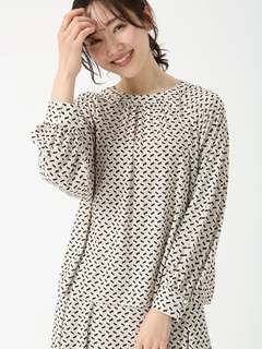 JUDY COLLECTION(ジュディコレクション) |ステンドジオメ プリント ブラウス シャツ