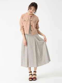 JUDY COLLECTION(ジュディコレクション) |ステンドジオメ プリント ブラウス シャツ