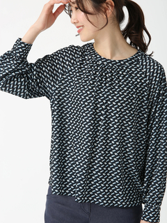 JUDY COLLECTION(ジュディコレクション) |ステンドジオメ プリント ブラウス シャツ