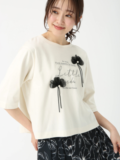 JUDY COLLECTION(ジュディコレクション) |フラワーモチーフ ウィスパーフルール Tシャツ