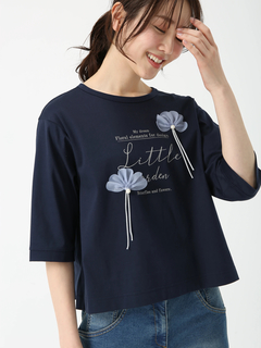 JUDY COLLECTION(ジュディコレクション) |フラワーモチーフ ウィスパーフルール Tシャツ