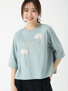 JUDY COLLECTION(ジュディコレクション) |フラワーモチーフ ウィスパーフルール Tシャツ