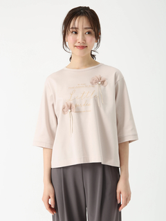 JUDY COLLECTION(ジュディコレクション) |フラワーモチーフ ウィスパーフルール Tシャツ