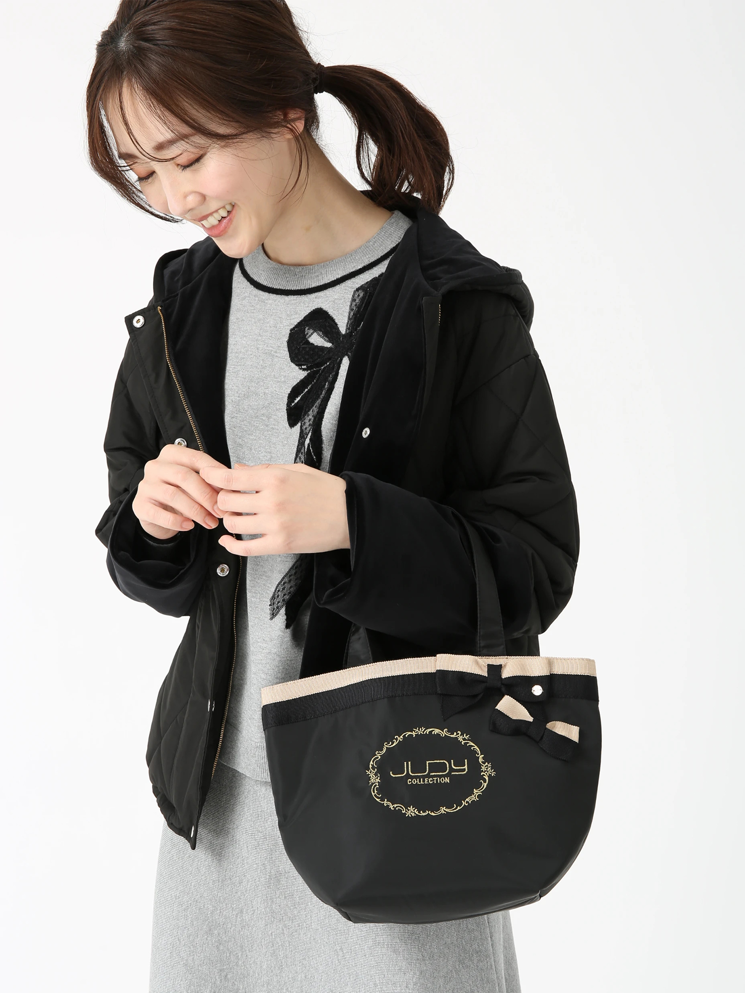 ベビーサテン ミニ トート バッグ ｜ JUDY COLLECTION（ジュディ