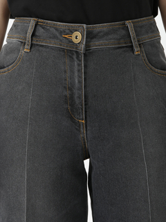 JUDY COLLECTION(ジュディコレクション) |【カタログ掲載】スソ切替 デニム キャンバス パンツ