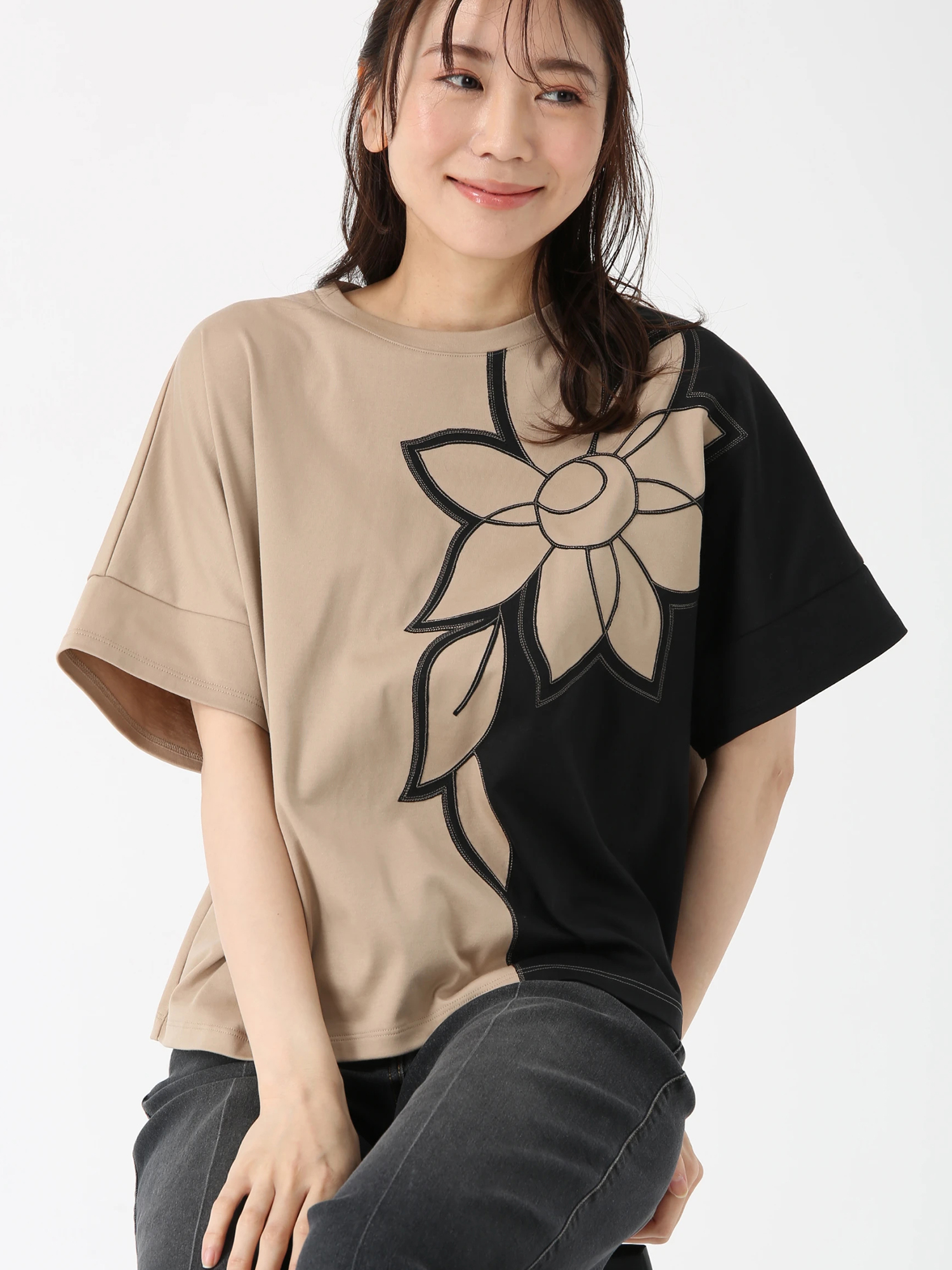 カタログ掲載】モードフラワー Tシャツ ｜ JUDY COLLECTION（ジュディ