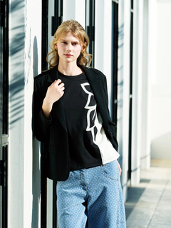 JUDY COLLECTION(ジュディコレクション) |【カタログ掲載】【日本製】モードフラワー Tシャツ