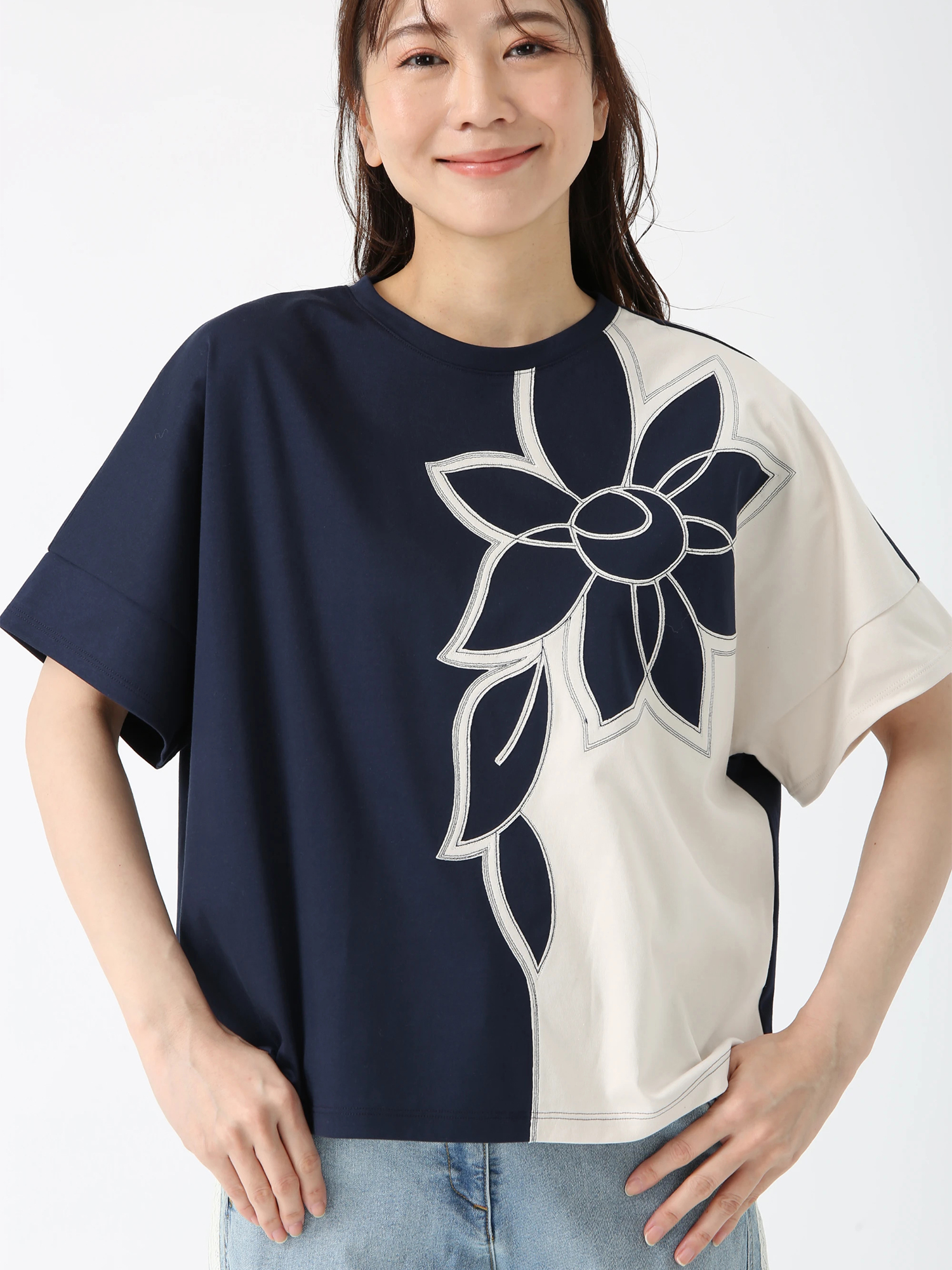カタログ掲載】モードフラワー Tシャツ ｜ JUDY COLLECTION（ジュディ