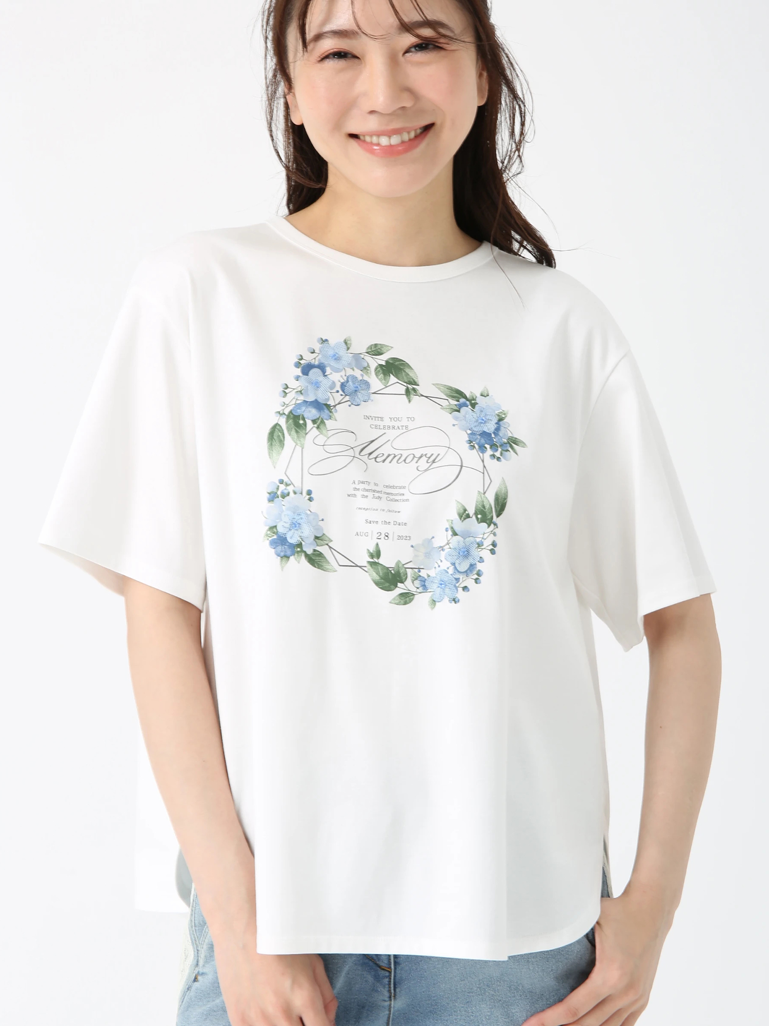 カタログ掲載】ウィステリアサークル Tシャツ プリントT ｜ JUDY