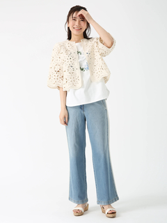 JUDY COLLECTION(ジュディコレクション) |【カタログ掲載】ウィステリアサークル Tシャツ プリントT