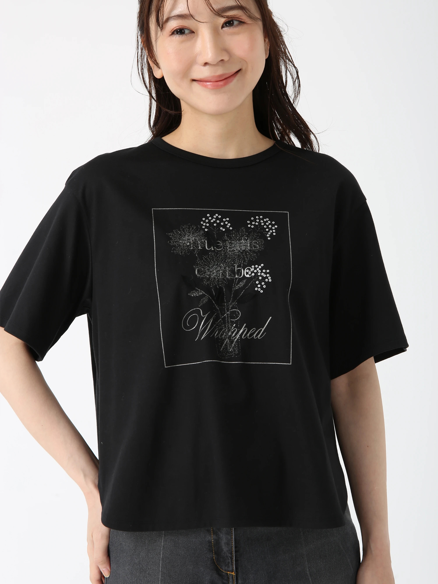 【新品・未使用】ジュディアンドマリー　ファンクラブ限定Tシャツ　ブラック 日本製】アートブルーム Tシャツ ｜ JUDY COLLECTION（ジュディ