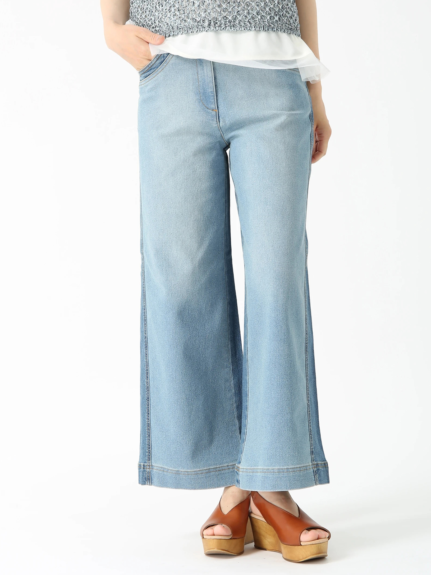 シャドー 切替 デニム パンツ ｜ JUDY COLLECTION（ジュディ