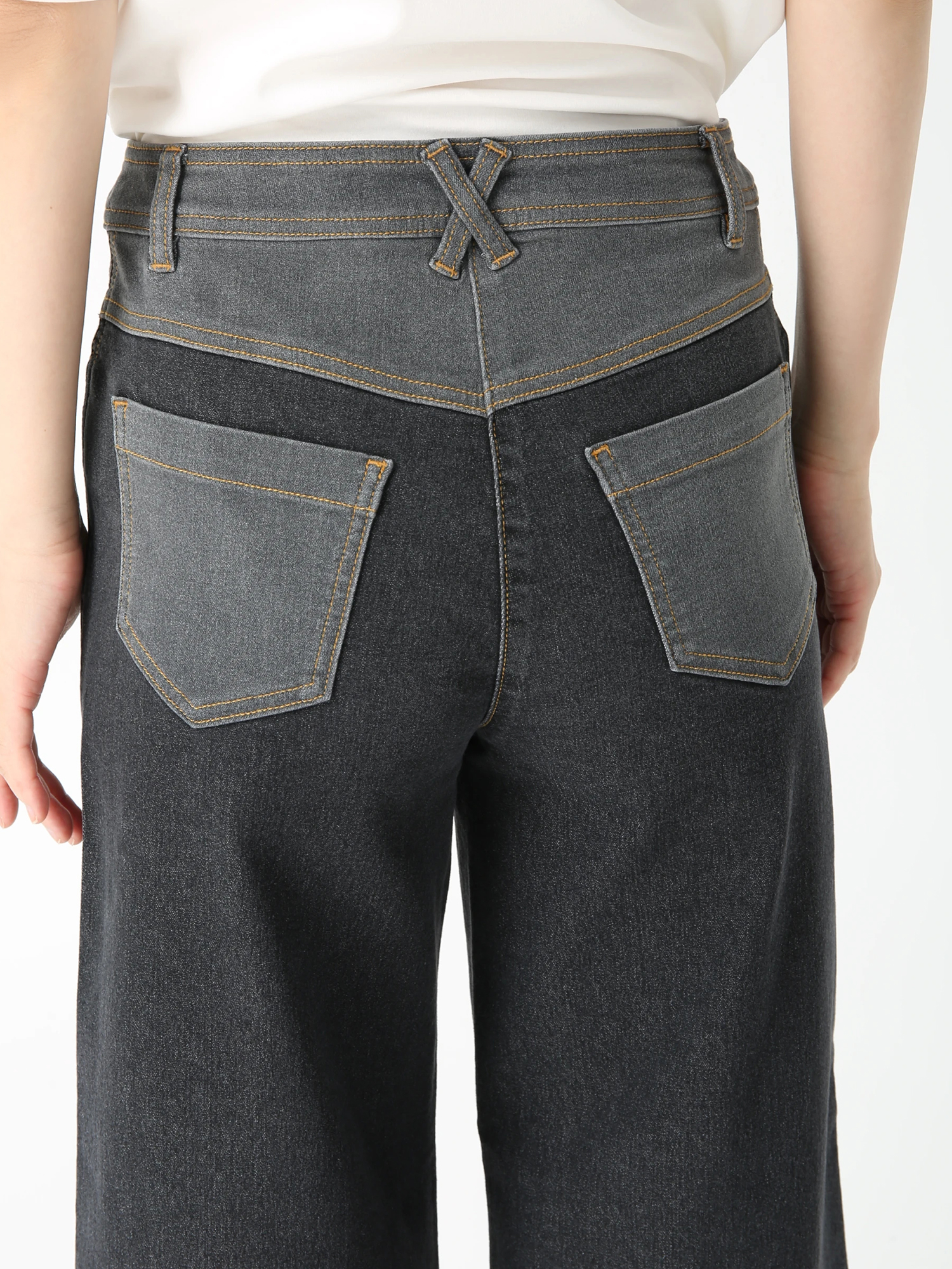 シャドー 切替 デニム パンツ ｜ JUDY COLLECTION（ジュディ
