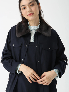 JUDY COLLECTION(ジュディコレクション) |TRラメストライプ ブルゾン