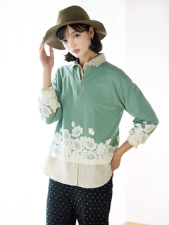 JUDY COLLECTION(ジュディコレクション) |モール ジャガード ニット プルオーバー