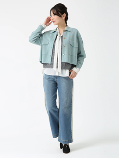 JUDY COLLECTION(ジュディコレクション) |リッチアセテート ニット カーディガン