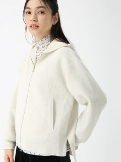 JUDY COLLECTION(ジュディコレクション) |グロッシーモール ニット パーカー フーディー
