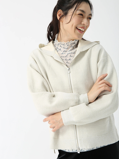JUDY COLLECTION(ジュディコレクション) |グロッシーモール ニット パーカー フーディー