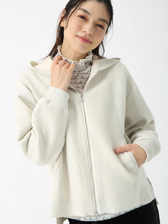 JUDY COLLECTION(ジュディコレクション) |グロッシーモール ニット パーカー フーディー