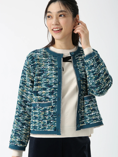 JUDY COLLECTION(ジュディコレクション) |モール ツイード ジャケット ブルゾン