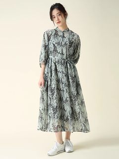 モラビト　ワンピース SALE 7/31(木)で終了】 シアーニット ワンピース ドレス