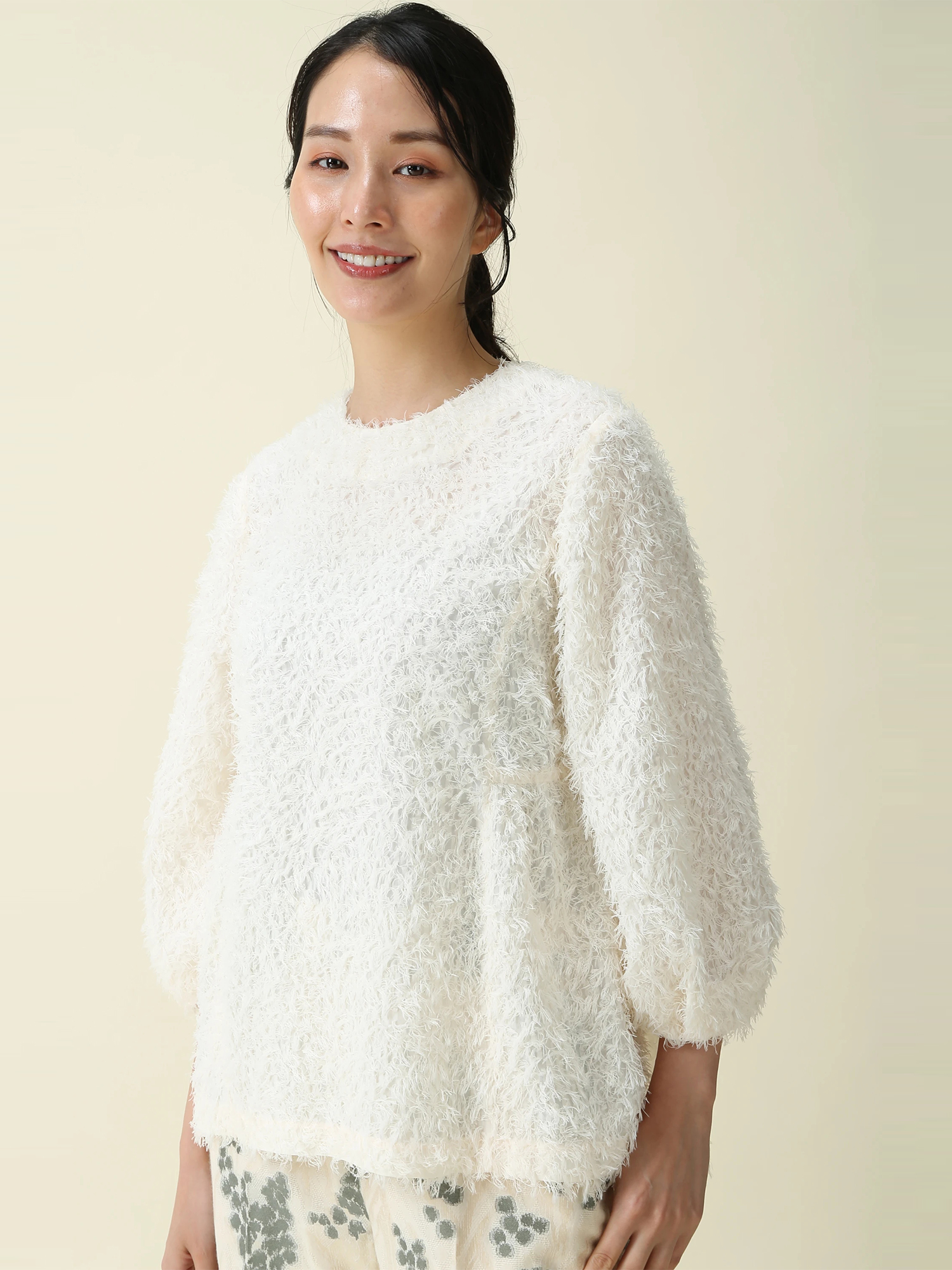 【極美品】MORABITO BLANC モラビト　プルオーバー　刺繍　ロゴ 極美品】MORABITO BLANC モラビト プルオーバー 刺繍 ロゴ