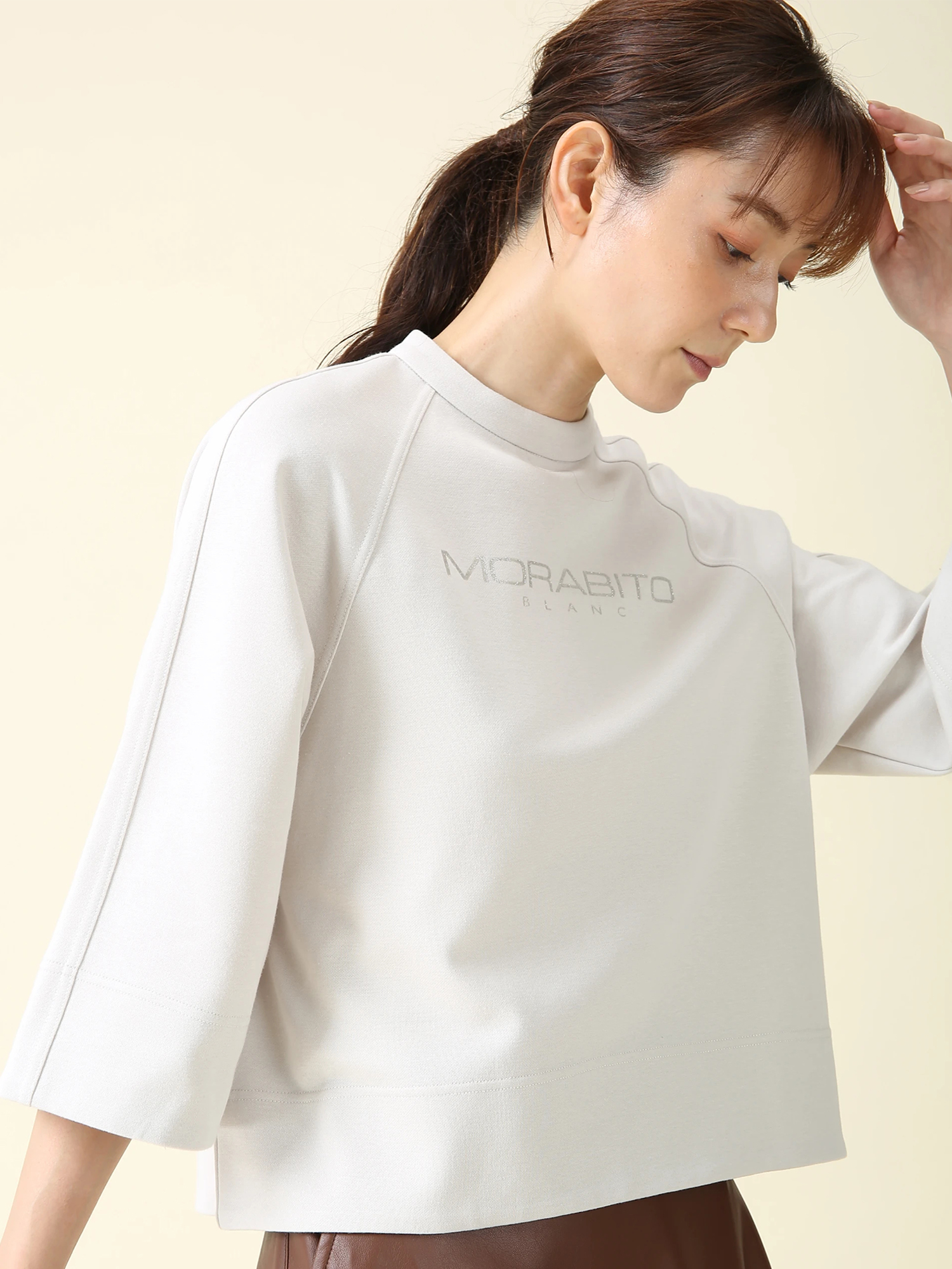 タグ付新品未着用 MORABITO BLANC モラビト ブラン トレーナー プレミアム ダンボール プルオーバー カットソー | MORABITO