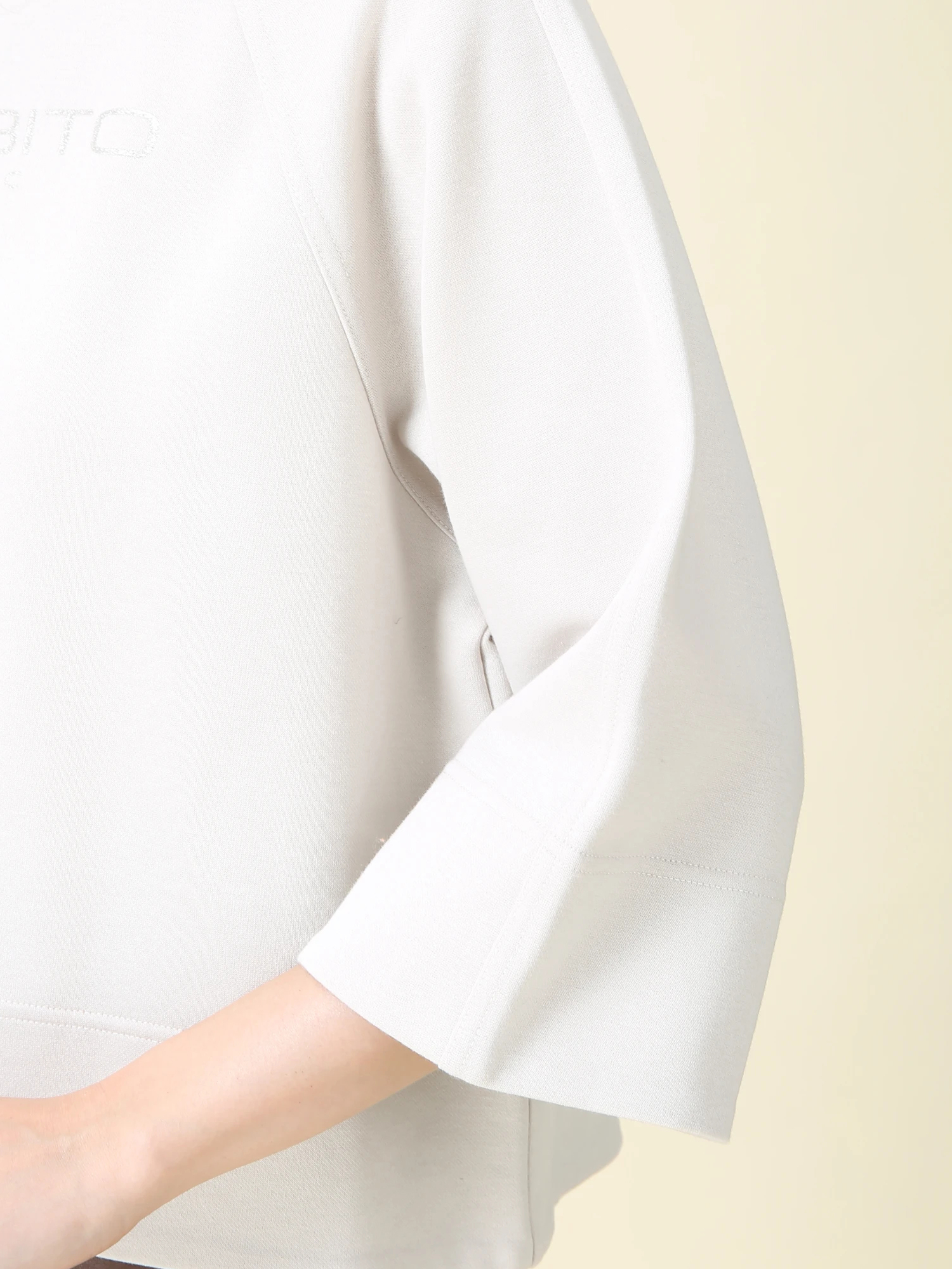 【極美品】MORABITO BLANC モラビト　プルオーバー　刺繍　ロゴ 極美品】MORABITO BLANC モラビト プルオーバー 刺繍 ロゴ