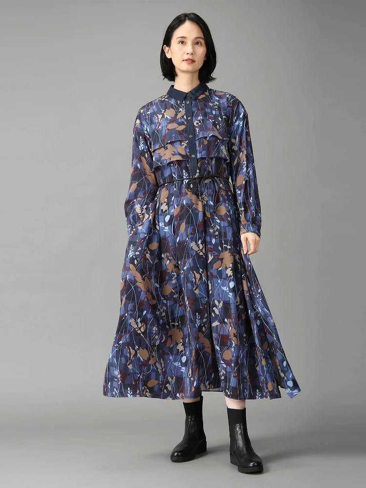 SALE 7/31(木)で終了】 ジオメトリック プリント ワンピース