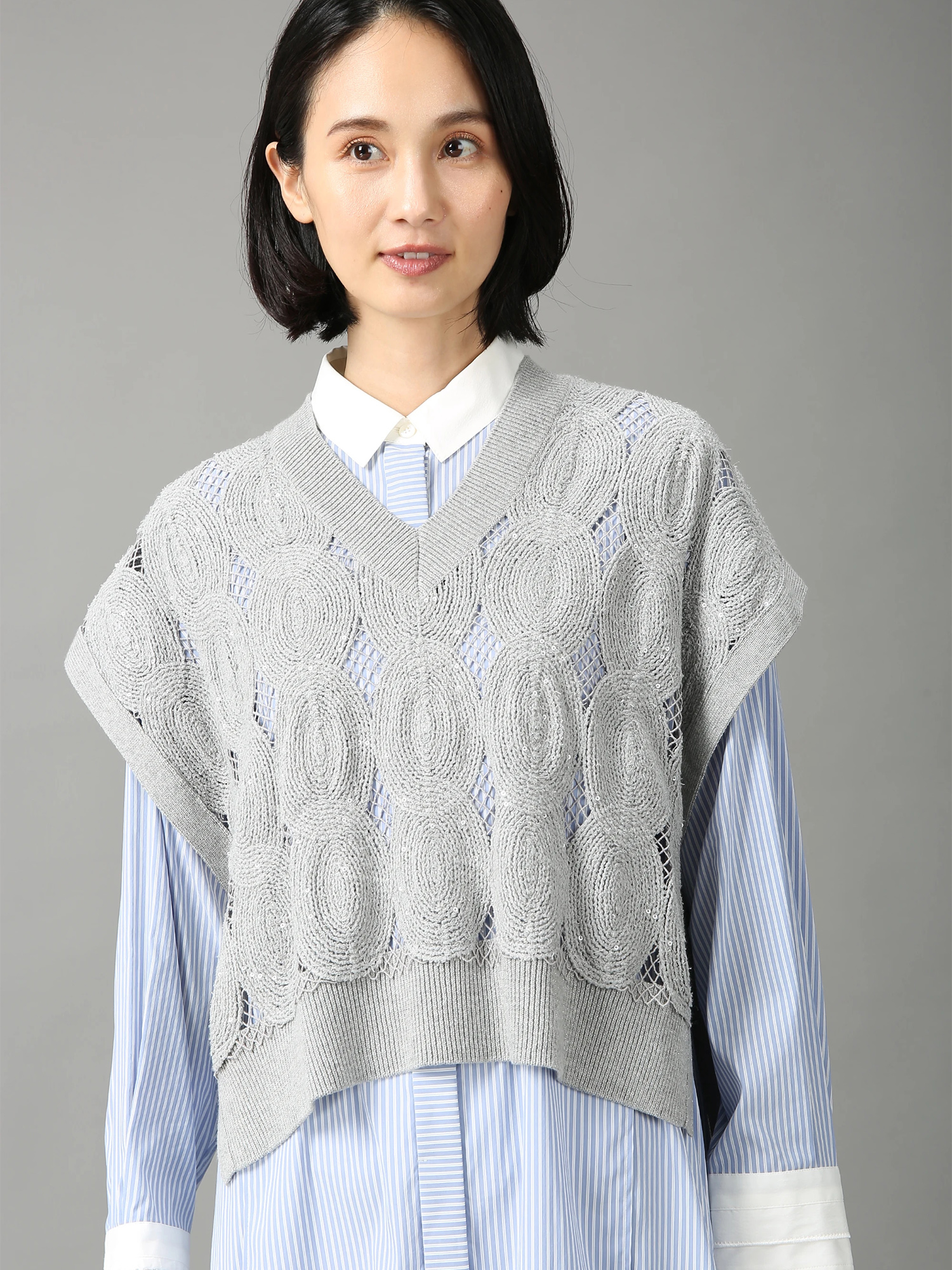 MORABIT 美品　モラビトスペル　38 ベスト・ジレ MORABIT 美品 モラビトスペル 38 ベスト・ジレ トップス