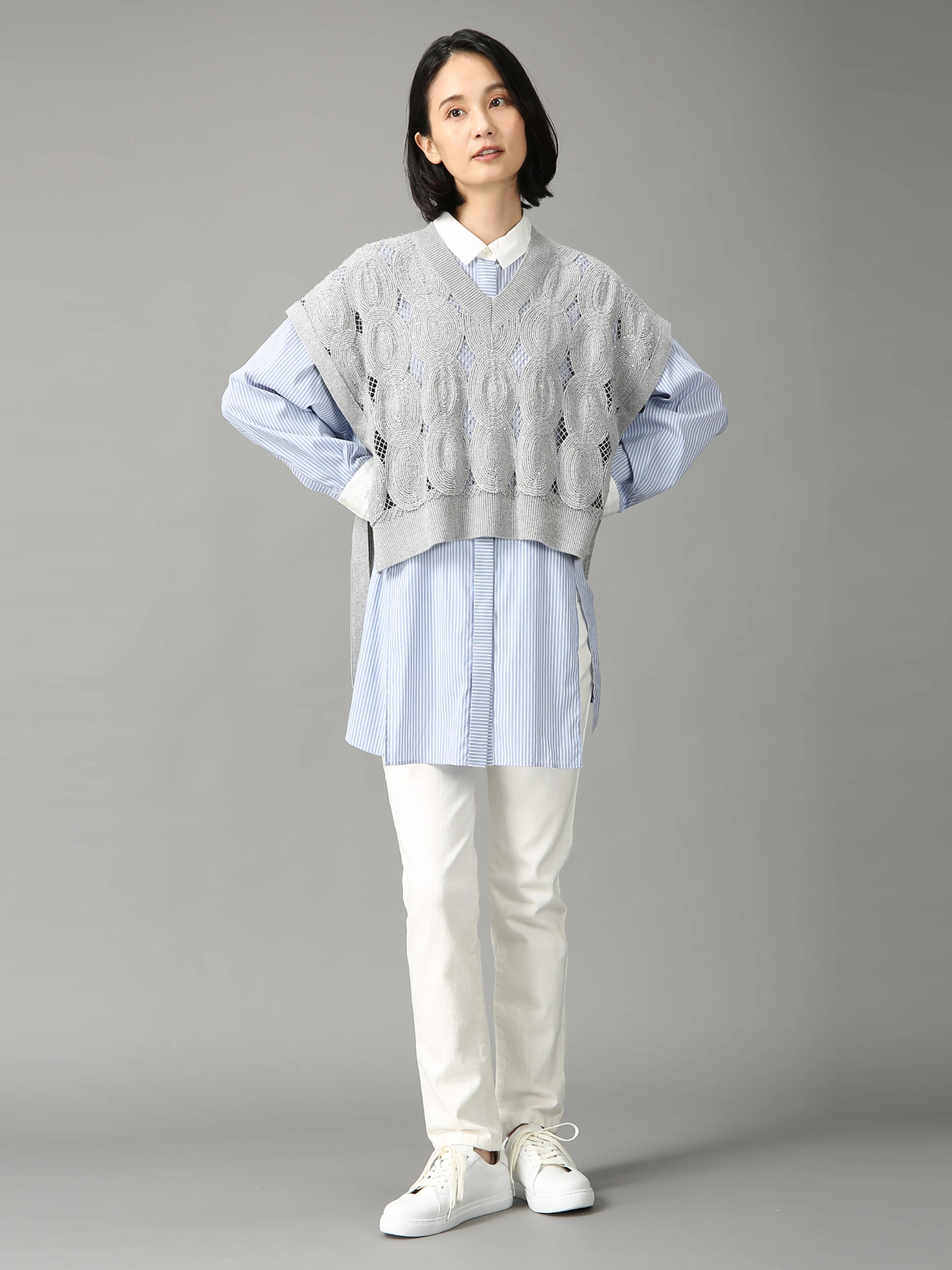 専用です掲載モラビト MORABITOBLANCニットジレ9~11¥47.300 MORABITO BLANC〉春の新作♪ | モラビト | 大丸京都店公式 SHOP BLOG